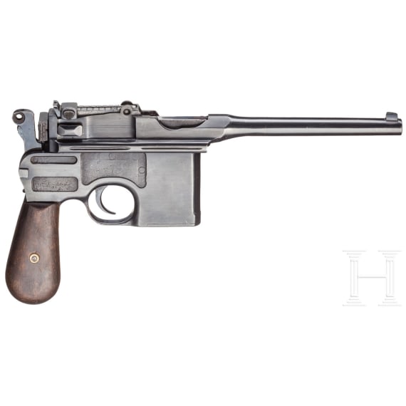 Mauser C 96, mit Kasten und Leder