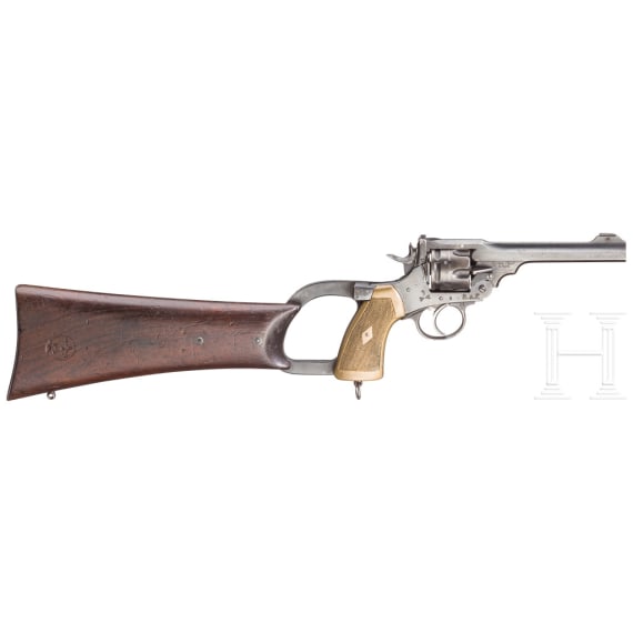 A Webley Mark VI Revolver of the R.A.F. with detachable shoulder stock