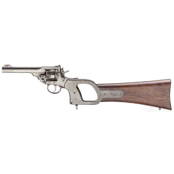 A Webley Mark VI Revolver of the R.A.F. with detachable shoulder stock