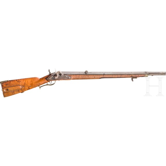 J&auml;gerstutzen datiert 1849, modifiziert