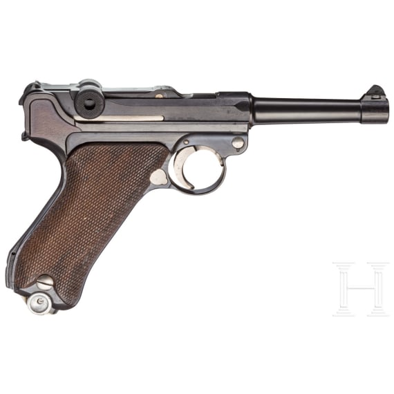 Pistole 08, DWM, mit Tasche