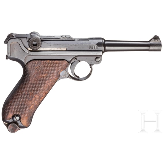 Pistole 08, DWM 1913, mit Tasche