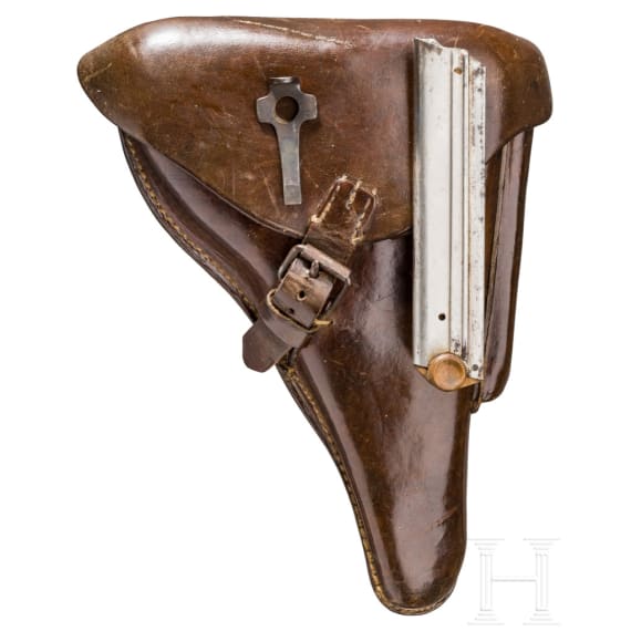 Pistole 08, DWM 1913, mit Tasche