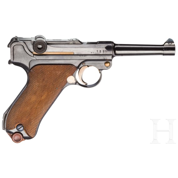 Pistole 08, DWM 1915, mit Tasche