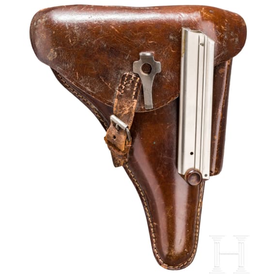 Pistole 08, DWM 1915, mit Tasche