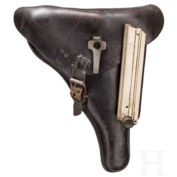 Pistole 08, DWM 1916, mit Tasche