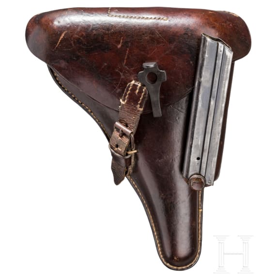 Pistole 08, DWM 1916, mit Tasche