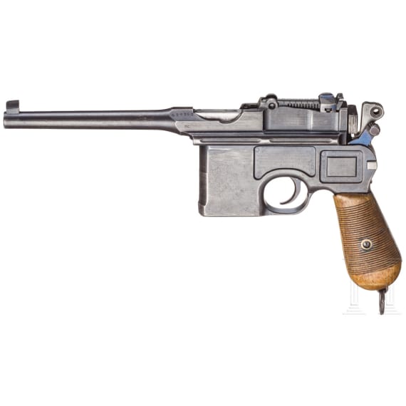 Mauser C 96, "Wartime Commercial", mit kaiserlicher Abnahme und Kasten