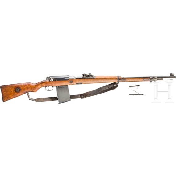 Gewehr 98, Waffenwerke Oberspree-Kornbusch 1916, mit Fliegervisier, Schlosssch&uuml;tzer und Ansteckmagazin