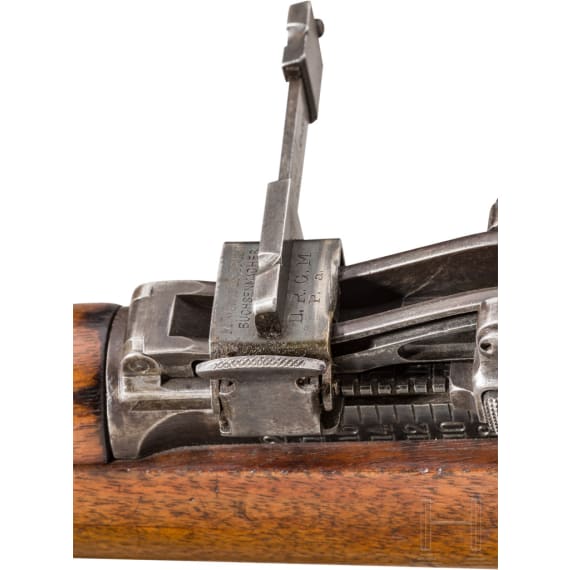 Gewehr 98, Waffenwerke Oberspree-Kornbusch 1916, mit Fliegervisier, Schlosssch&uuml;tzer und Ansteckmagazin