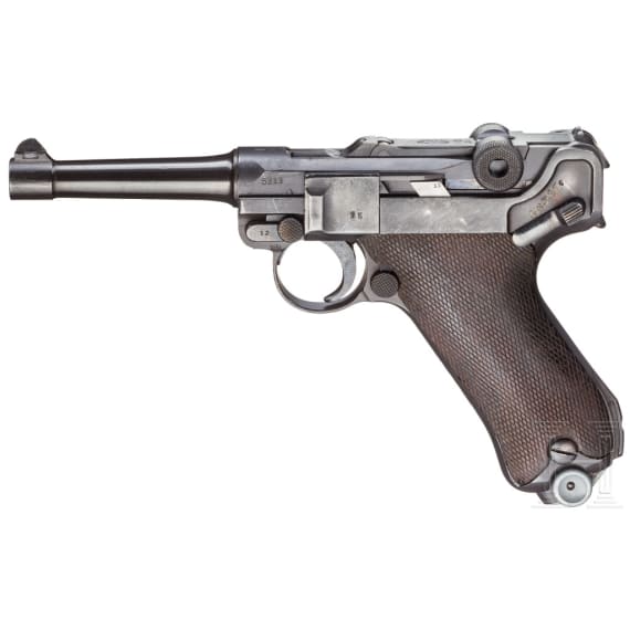 Pistole 08, DWM 1916 / 1920, mit Tasche, Reichswehr