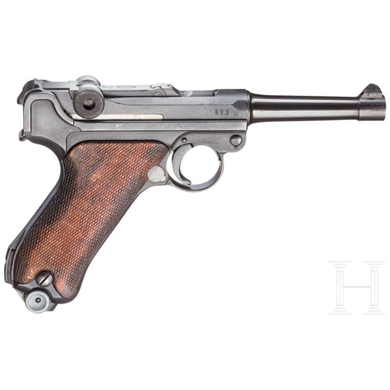 Pistole 08, DWM 1916 / 1920, mit Tasche, Reichswehr