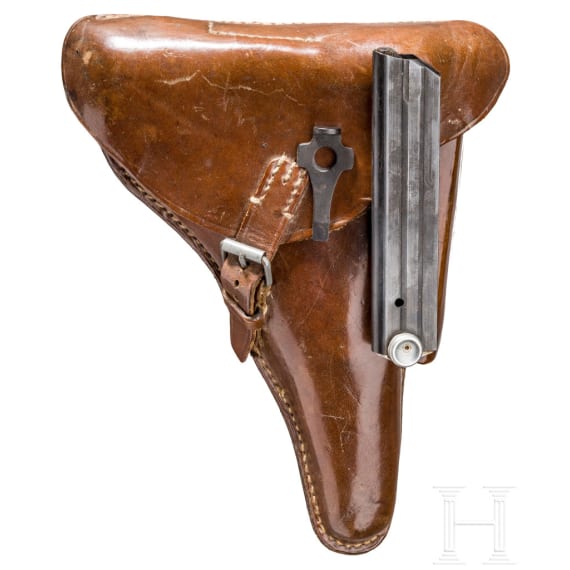 Pistole 08, DWM 1916 / 1920, mit Tasche, Reichswehr