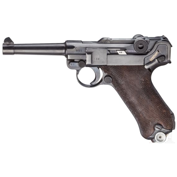 Pistole 08, Mauser, Code "G - S/42", mit Tasche