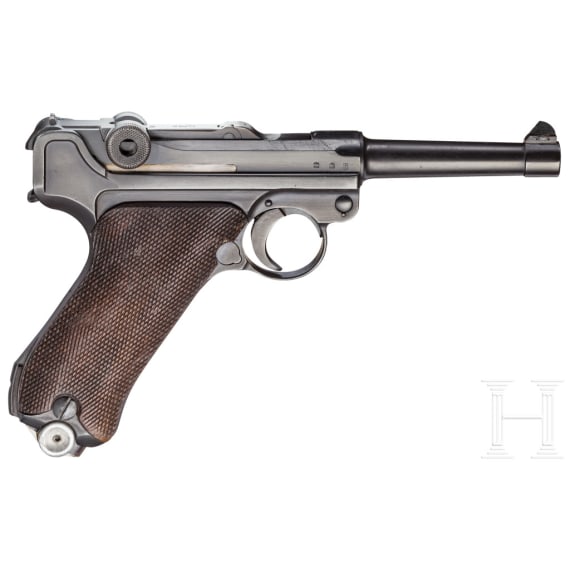 Pistole 08, Mauser, Code "G - S/42", mit Tasche