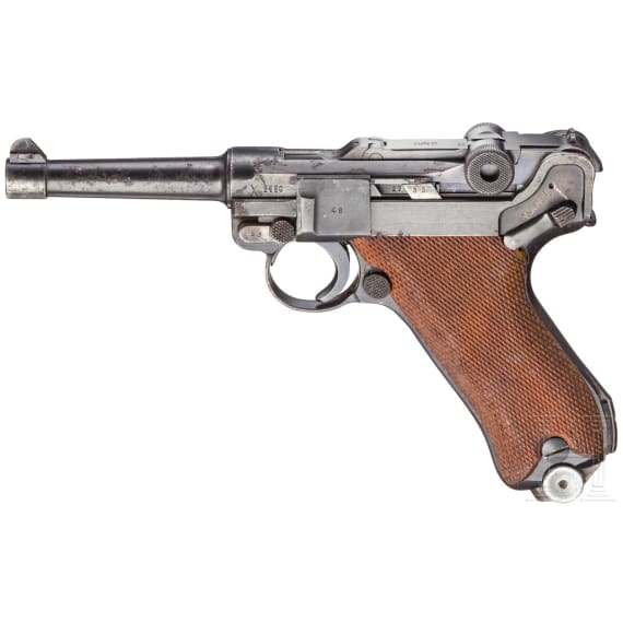 Pistole 08, Mauser, Code "G - S/42", mit Tasche