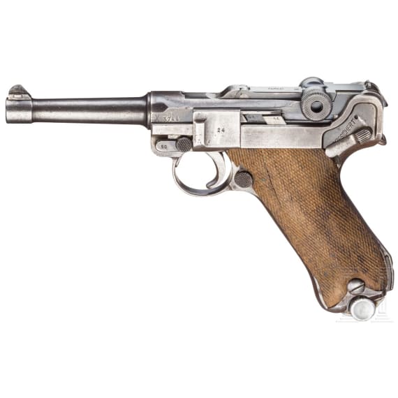 Pistole 08, Mauser, Code "S/42", mit Tasche