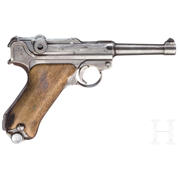 Pistole 08, Mauser, Code "S/42", mit Tasche