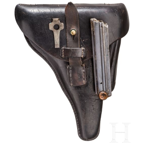 Pistole 08, Mauser, Code "S/42", mit Tasche