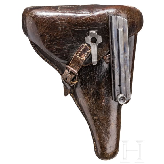Pistole 08, Mauser, Code "1937 - S/42", mit Tasche