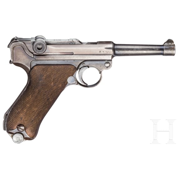 Pistole 08, Mauser, Code "1939 - S/42", mit Tasche
