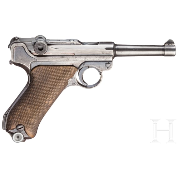 Pistole 08, Mauser, Code "42 - byf", mit Tasche