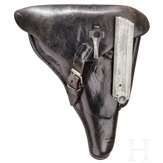 Pistole 08, Mauser, Code "42 - byf", mit Tasche