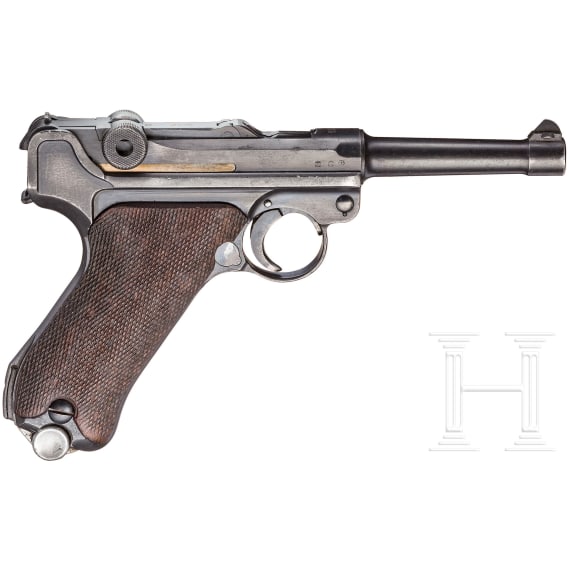 Pistole 08, Mauser, Code "1936 - S/42", mit Tasche