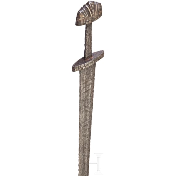 A significant northern European Viking sword with INGELRI blade, 10th century