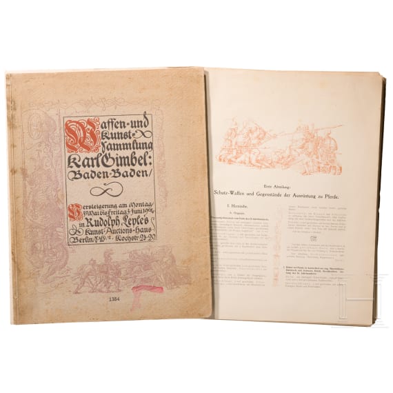 Auction catalogue of the Karl Gimbel weapons collection, Berlin 1904