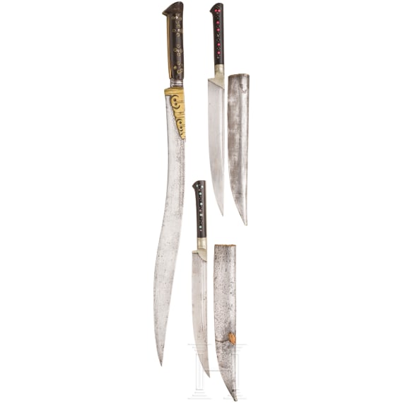A small yatagan and two bicac, Balcans, 19th century