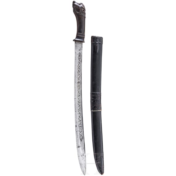 An Indonesian dagger, dated 1891