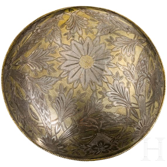 A Greek silver-plated drinking bowl, circa 1820