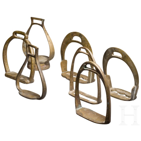 Seven Ottoman stirrups, 18th/19th century