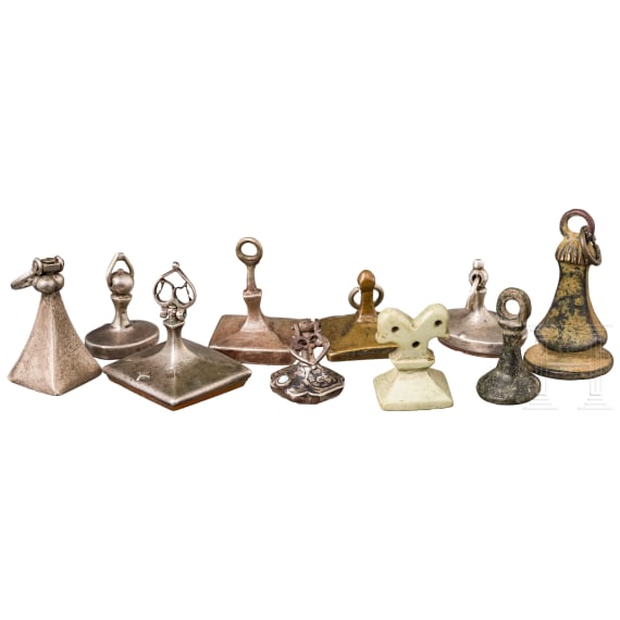 Ten Ottoman seals, 17th-19th century
