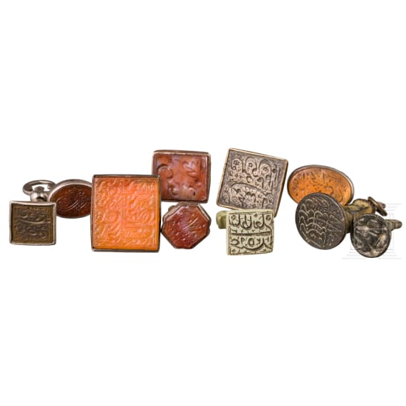 Ten Ottoman seals, 17th-19th century