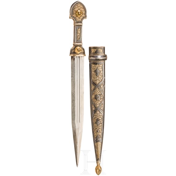 A Caucasian kinjal, dated 1917