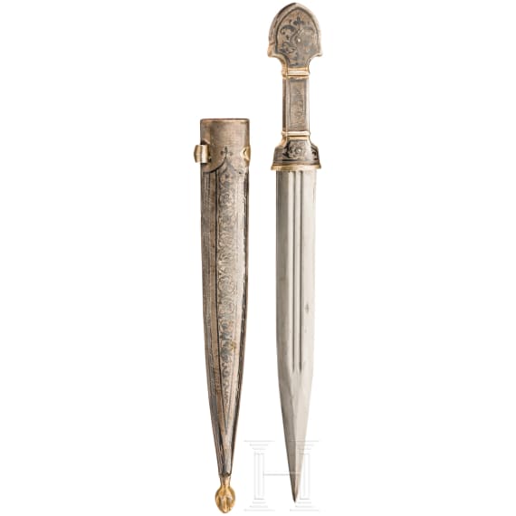A Caucasian kinjal, dated 1917