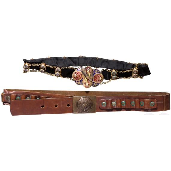 Two belts, Caucasus and Paraguay, 19th/20th century