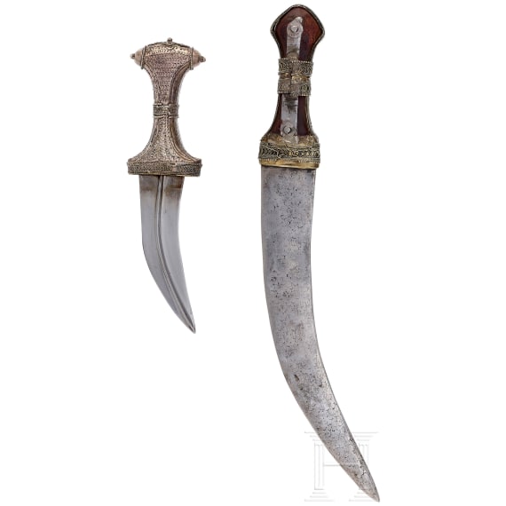 Two djambias from the Arabian Peninsula, 1st half of the 20th century