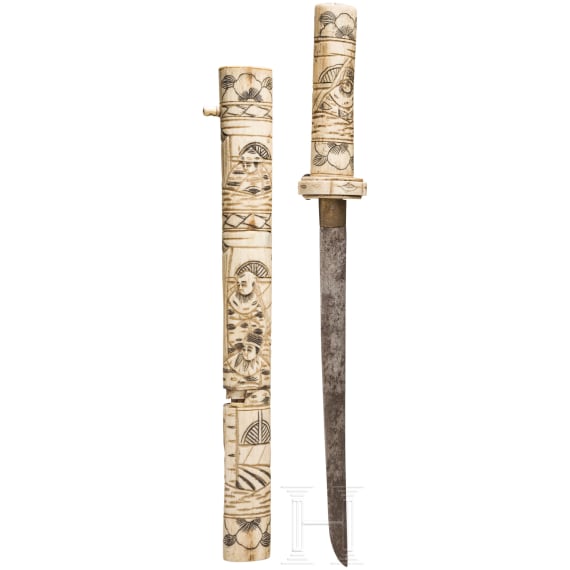 A bone Tanto, Japan, Meiji period