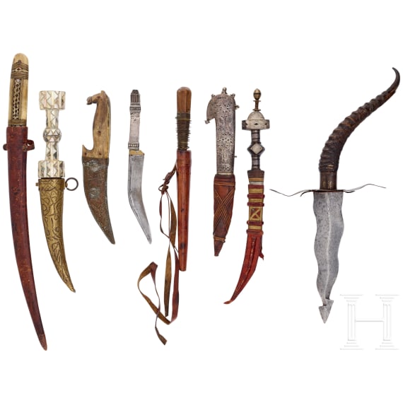 Eight daggers from the Islamic world, 19th and 20th centuries