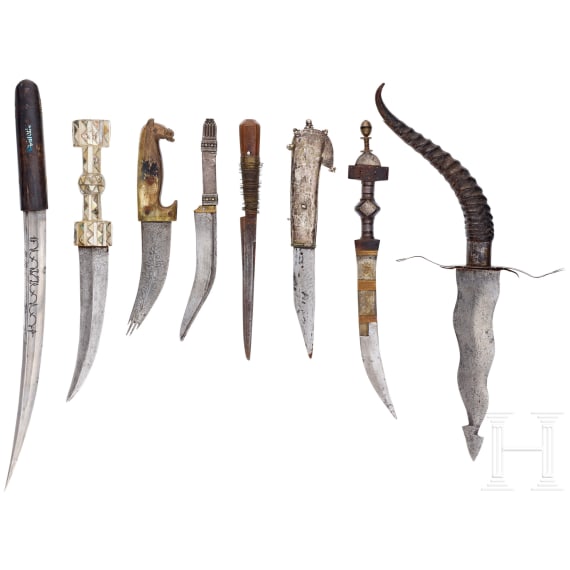 Eight daggers from the Islamic world, 19th and 20th centuries