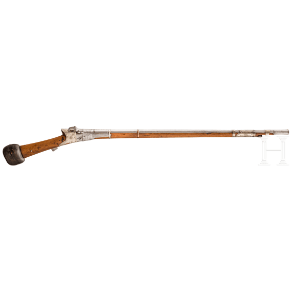 An Omani silver-mounted matchlock gun, 17th/18th century