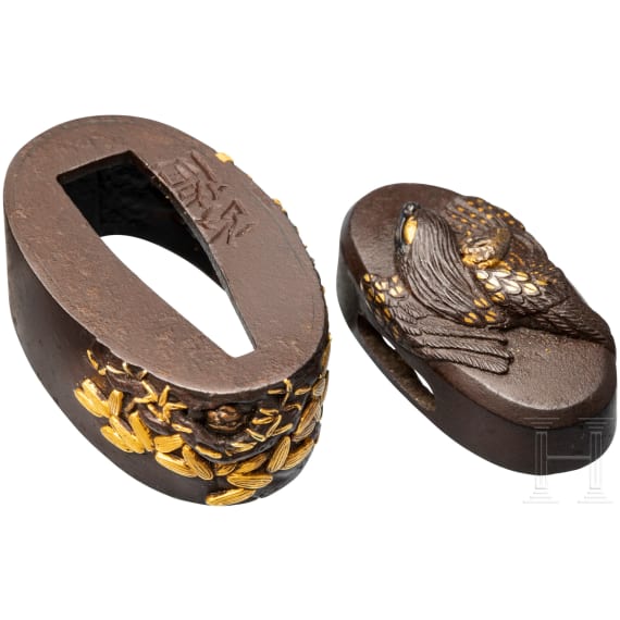 A Japanese fuchi-kashira, end of the Edo Period