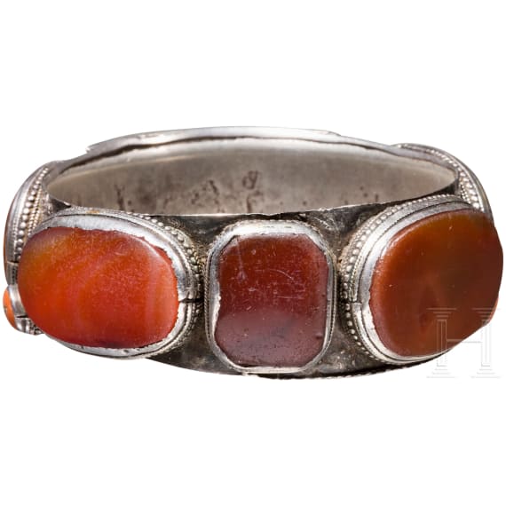A silver bracelet, Yemen, 19th century