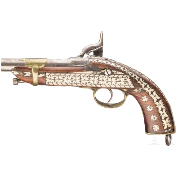 A percussion pistol, Afghanistan, 2nd half of the 19th century