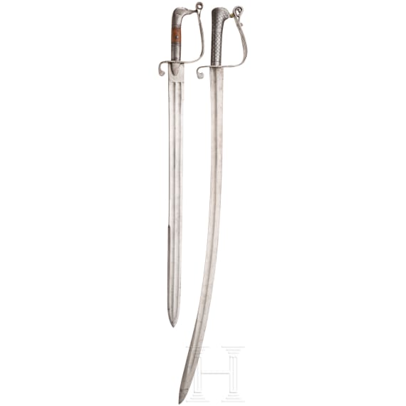 A sabre and a heavy cavalry sword, Afghanistan, 19th century