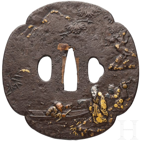 A tsuba, Japan, 2nd half Edo period