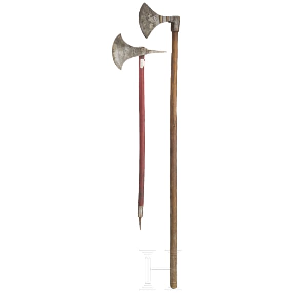 Two Afghan axes, 19th century